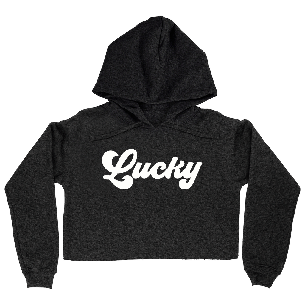 Lucky | Women's Cropped Hoodie | St. Patty's Day Sweatshirt