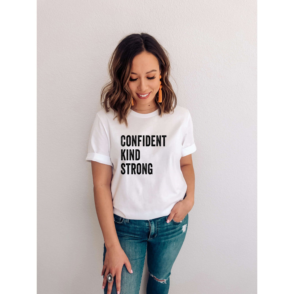 Confident Kind Strong - Women's Graphic Tee - Canton Box Co.