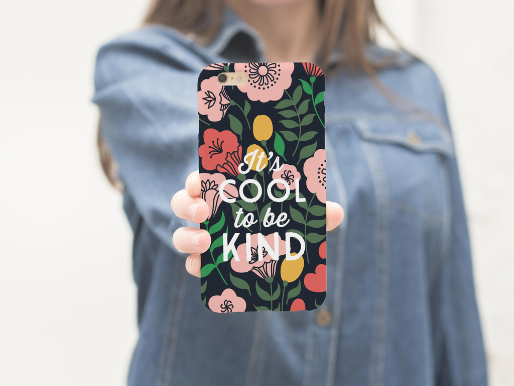 It's Cool To Be Kind | Tough Phone Case | iPhone 8-12 Pro Max Case | Samsung 10-20 Case - Canton Box Co.