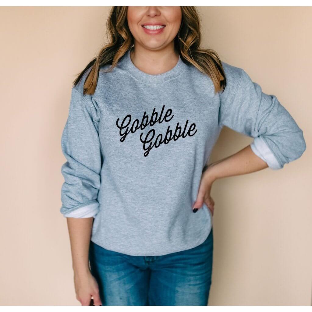 Gobble Gobble | Funny Thanksgiving Sweatshirt - Canton Box Co.