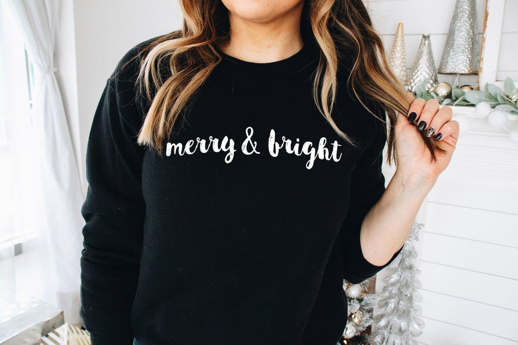 Merry & Bright | Women's Christmas Sweatshirt