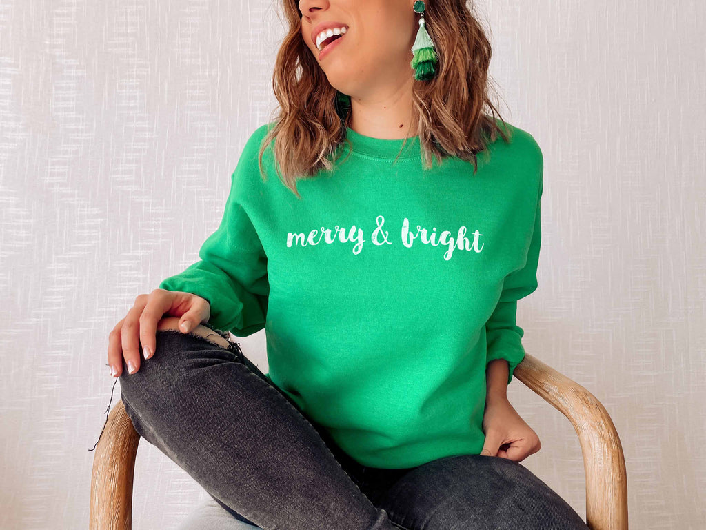 Merry & Bright | Women's Christmas Sweatshirt