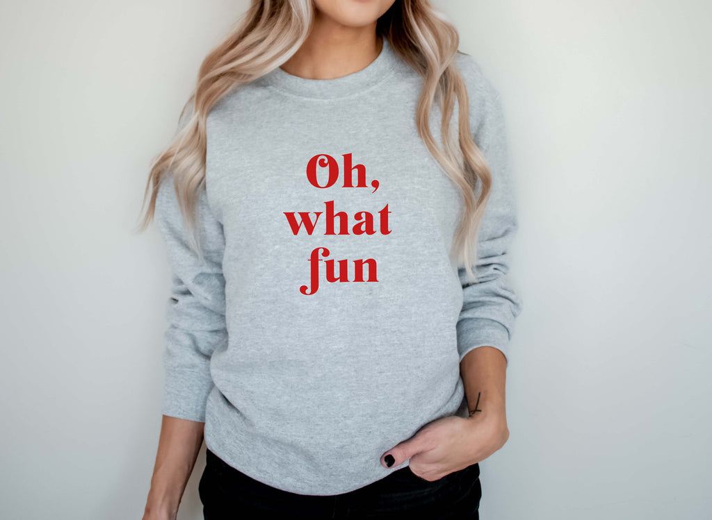 Oh What Fun | Women's Holiday Sweatshirt - Canton Box Co.