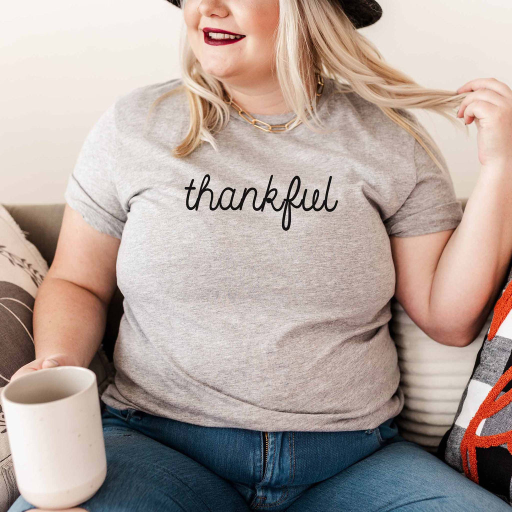 Thankful - Women's T-Shirt for Thanksgiving - Canton Box Co.