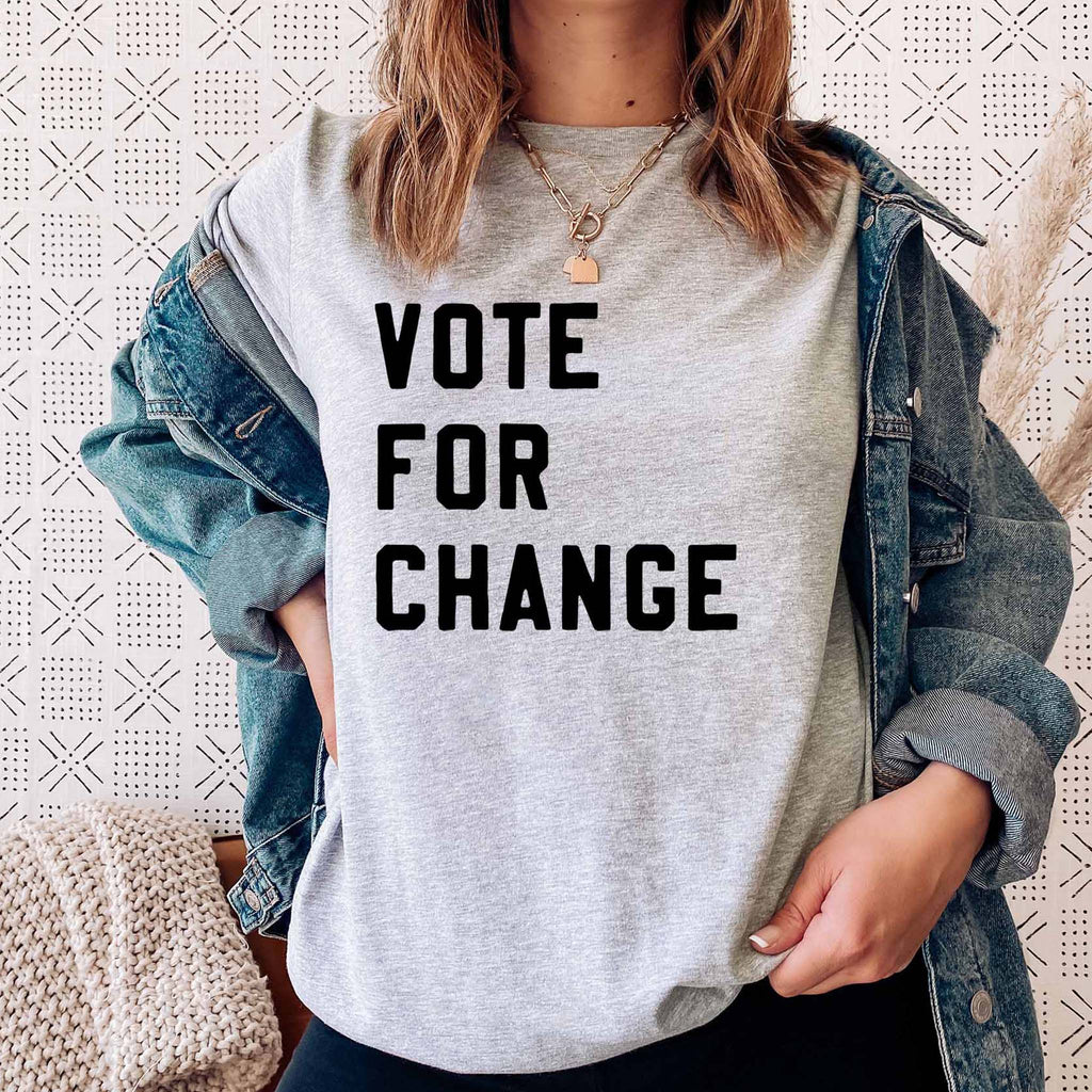 Vote For Change - Crew Neck T-Shirt