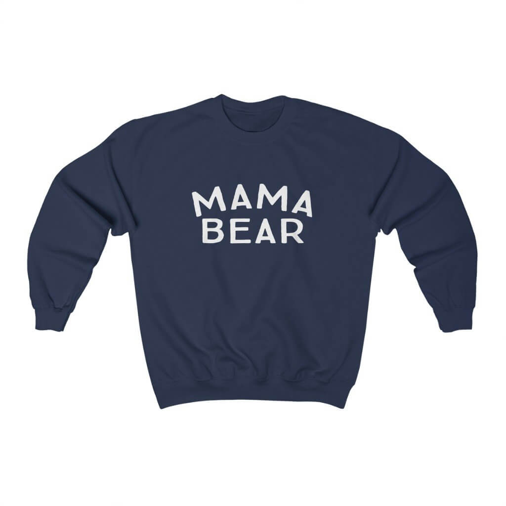 売れ筋商品|||エルエーポップアート カットソー トップス レディース Women's Crewneck Word Art Mama Bear Sweatshirt Top Purple Mama Bear | Crew Neck Sweatshirt | Canton Box Co.