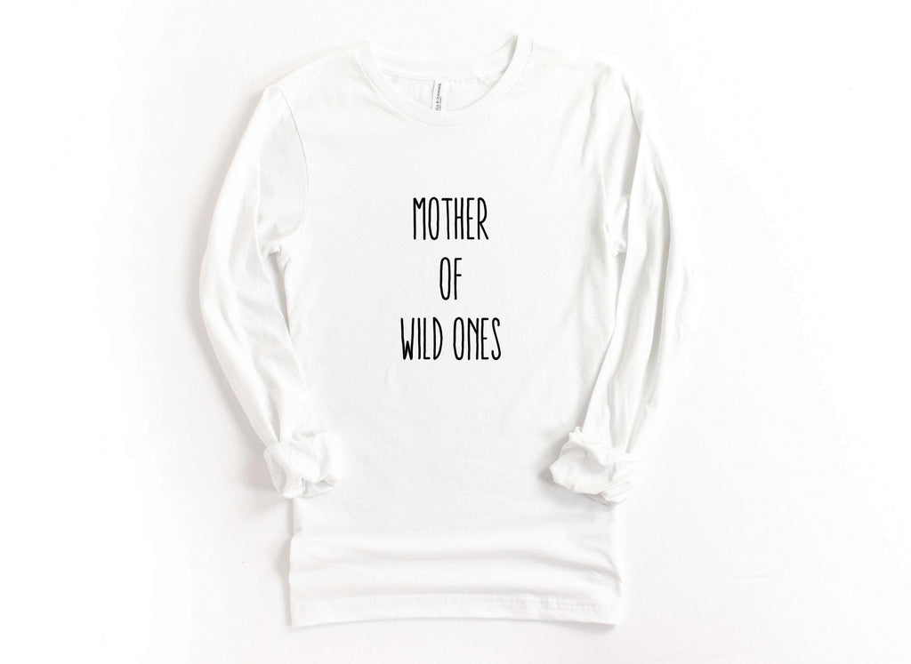 Mother of Wild Ones | Long Sleeve T-shirt | Graphic Tee | Mama T-shirt - Canton Box Co.